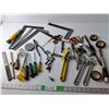 Image 1 : Tool Lot- (4) Squares, Screwdrivers, File, Misc.