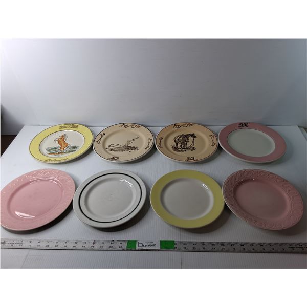 (8) Decorative Plates Up to 10"