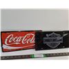 Image 1 : Coca-Cola, Harley-Davidson Aluminum Plates/Signs