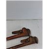 Image 3 : (2) Vintage Pipe Wrenches - As Is
