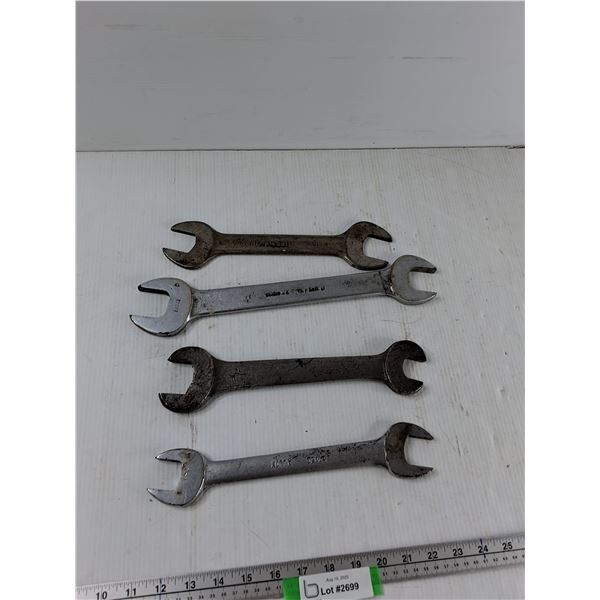 (4) Open End Wrenches - As Is