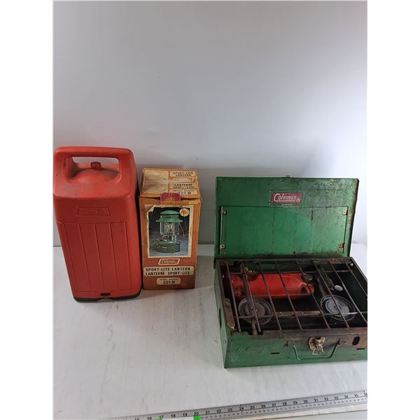 1981 Coleman Lantern, Coleman Grill - As IS   -  PICK UP ONLY