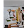 Image 2 : (5) Paint Rollers, (13) Paint Brushes, (4) Paint Stirring Sticks