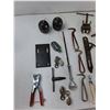 Image 2 : Sparkplug Wrench, (8) Pulleys, Gate Latch, Misc