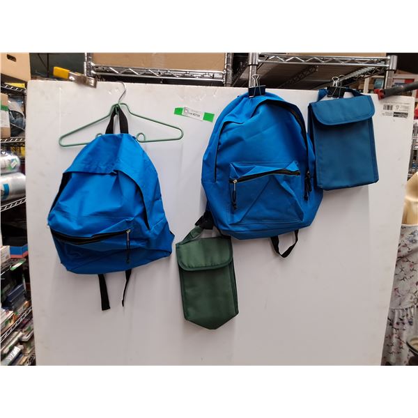 (2) Backpacks and (2) Lunch Sacks