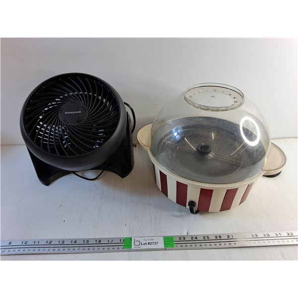 Honeywell Fan and Popcorn Maker - Powers On, As Is