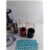 Image 6 : Kitchen Aid Blender - As Is, Cookie Cutters, Silicone Mold, Ceramic Bowl, Creamer and Misc