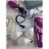 Image 4 : Catit Air Humidifier, Conair Electric Hair Brush, Waterpub Book, Ladies Hand Bag, Light Bulbs, Misc