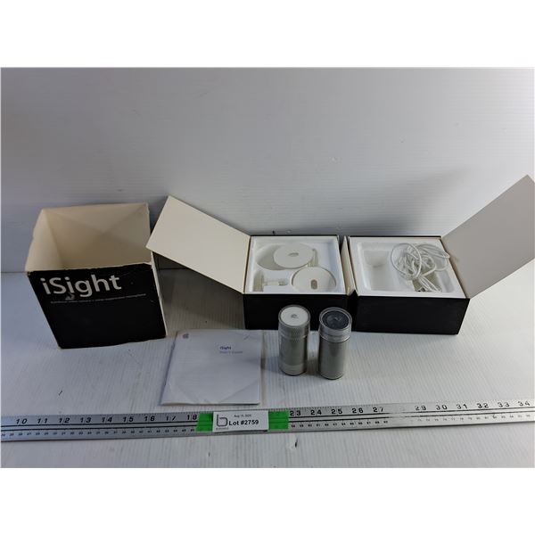 (2)  Apple iSight Vintage Computer Cameras - As Is