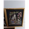 Image 4 : (3) Framed Asian Embroidery Wall Art 11" x 12"