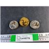 Image 1 : (3) Elgin Pocket Watch Movements for Parts/Repair