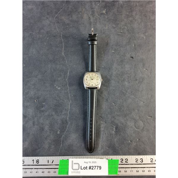 Vintage Jules Jorgensson QTZ Date Quartz Watch - New, Works, As Is