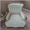 Image 4 : Antique Couch and Chair with Matching Pattern-very clean  - PICK UP ONLY