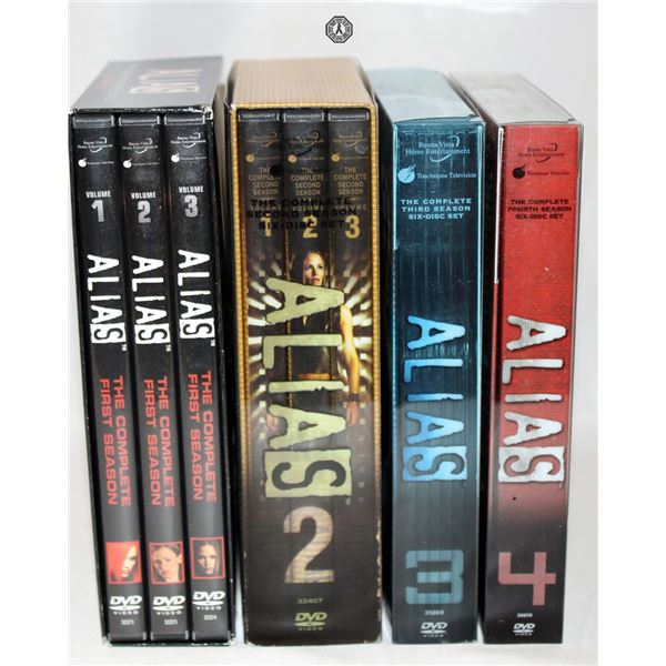 Alias S1-4 DVD Sets Signed by EP Jeff Pinkner