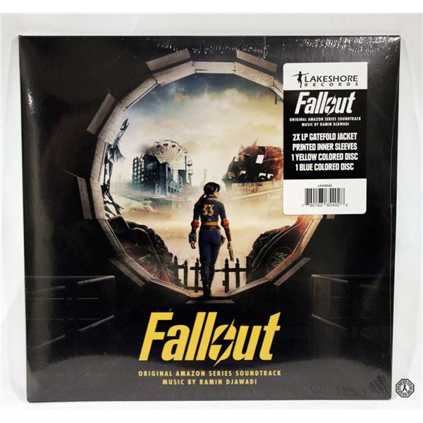 Fallout Vinyl Soundtrack and Cast/Crew Sticker