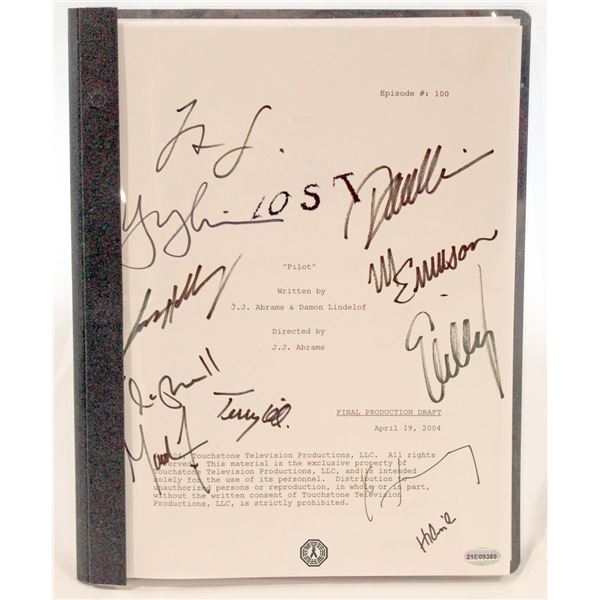 LOST Pilot Script Signed by 11 Cast! (VERY Rare!)