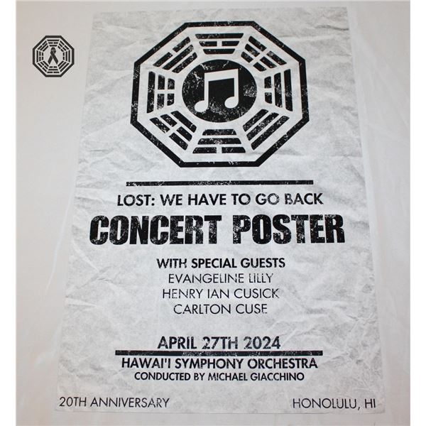 LOST Poster: We Have to Go Back HI Concert