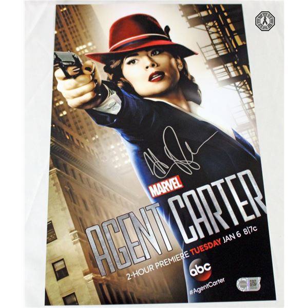 Marvel Agent Carter Photo Poster Signed by Hayley Atwell!
