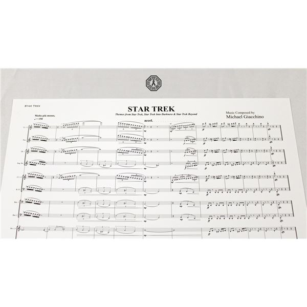 Star Trek Film Sheet Music Signed by M. Giacchino! (Rare!)