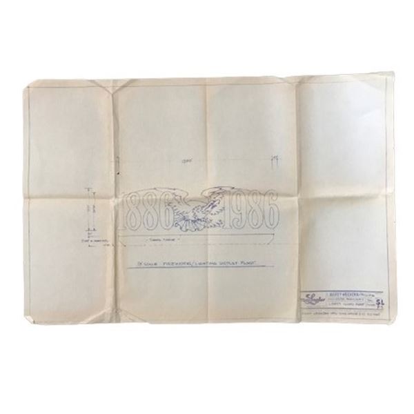 Liberty Weekend '86 Liberty Island Float Blueprints