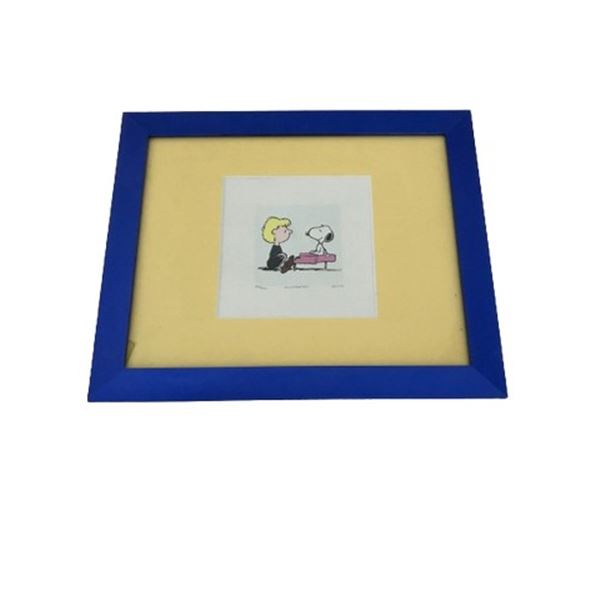 The Peanuts: Schroeder and Snoopy LE Etching
