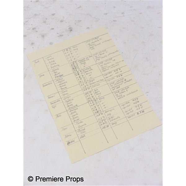 Inglourious Basterds Col. Hans Landa (Christoph Waltz) Paperwork Movie Props