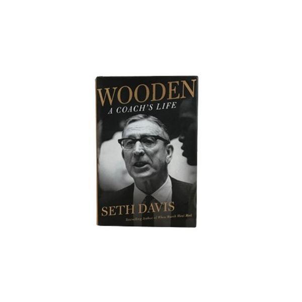 "Wooden: A Coach’s Life by Seth Davis". 1st Ed Signed Book