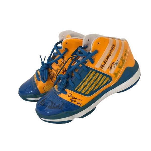 UCLA women's basketball team signed basketball shoes