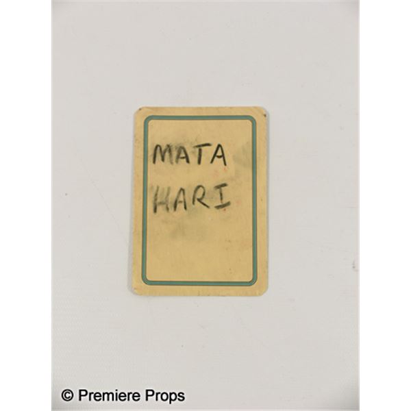 Inglourious Basterds Mata Hari Playing Card Movie Props