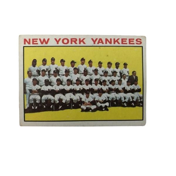 New York Yankees 1963 Topps baseball card