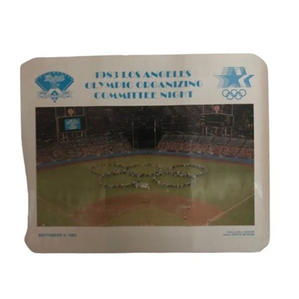 1984 Los Angeles Olympic organizing committee night at Dodger Stadium poster