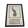 Image 1 : Walter Lantz “Hot Lunch“ serigraph cel, and employee check  Framed -authentic