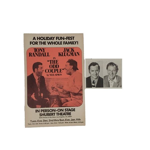 The Odd Couple Play Poster