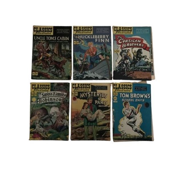 Classics Illustrated Comic Collection – Issues #15, #19, #20, #42, #44, #45 (1940s[x=#8211/