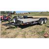 Image 1 : Flatdeck Trailer : 2014 Double A Charger Trailer : 16ft : Model ECH77