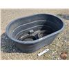 Image 1 : Stock Tank (21"H x 52"W x 36"D) + 3 Feed Bowls