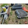 Image 1 : Fencing Combo : Chain Link Fencing; Gates; Poles; Wire Brackets + Snow Fence Partial Roll