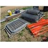Image 2 : Fencing Combo : Chain Link Fencing; Gates; Poles; Wire Brackets + Snow Fence Partial Roll