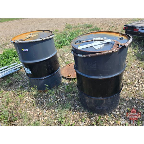 Oil Drums (2) with Lid Clasps