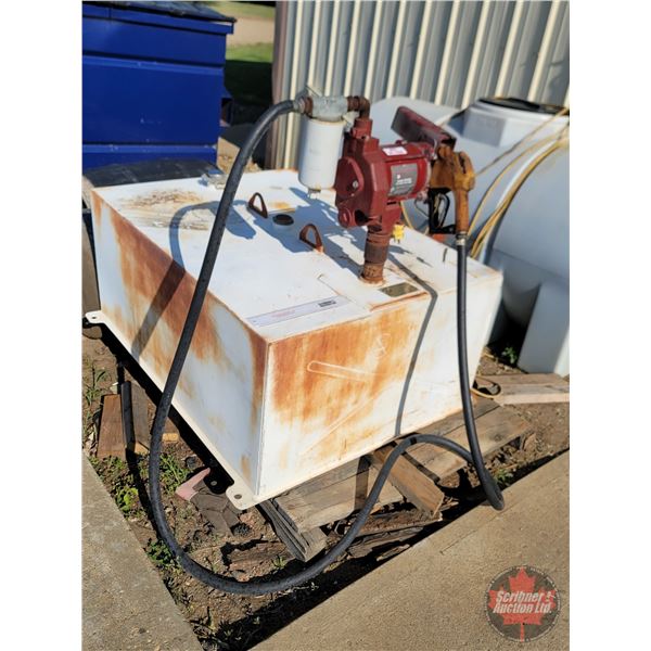 Slip Tank 570L (Gas) : Double Wall : c/w Fill Rite 115V Pump (Model FR700V)
