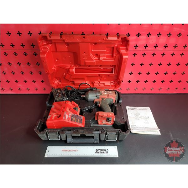 Milwaukee 1/2" Drive Impact (c/w Charger & Battery & Case)
