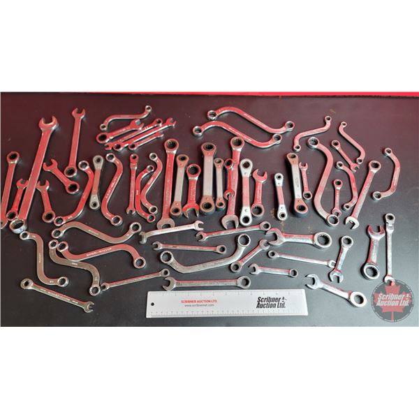 Grouping: Large Variety of Combination Wrenches; Gear Wrenches & Stubby Wrenches