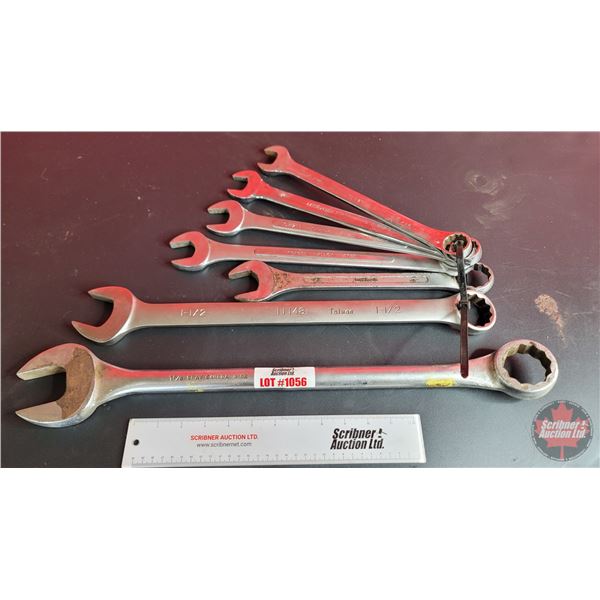 Large Combination Wrenches (Largest 1-5/8" : Smallest 15/16")