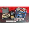 Image 1 : Grouping: Variety of Lights in Milk Crate; Wire; Soldering Gun; etc!