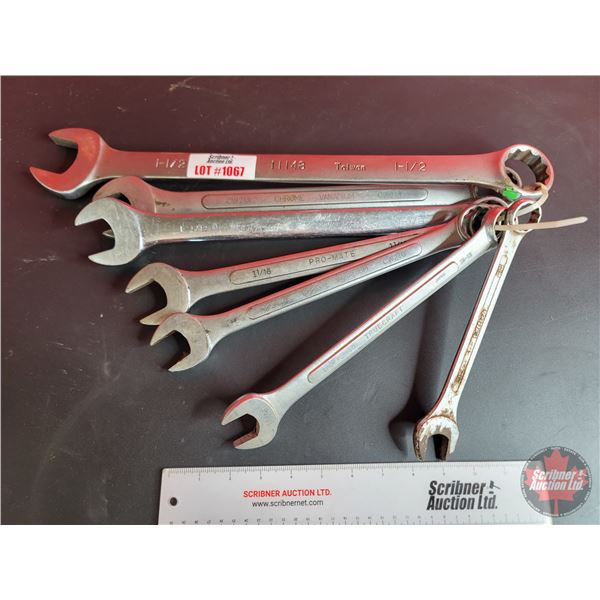 Combination Wrenches (Largest 1-1/2" : Smallest 13/16")