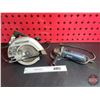 Image 1 : Combo (2): Craftsman 7-1/4"H Circular Saw & Mastercraft 4-1/2" Angle Grinder