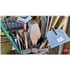 Image 2 : Grouping : Long Handle Tools & Barrel (Variety Shovels; Pick Axe; Forks; etc!)