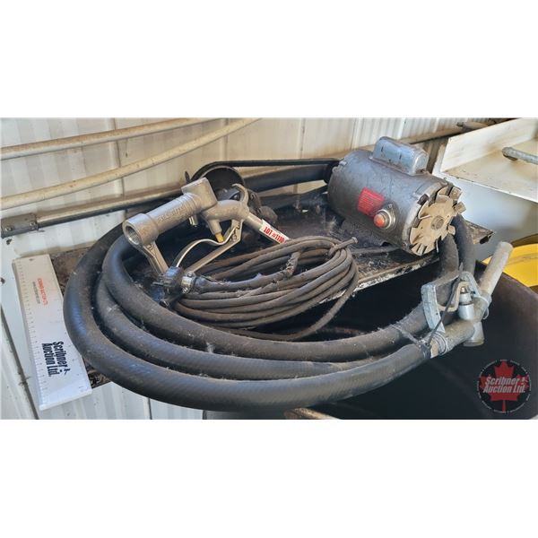 Oil Pump (Belt Driven) (c/w Extra Nozzle & 34" Pick Up Tube on Pump) (115v : 1/2hp Motor)