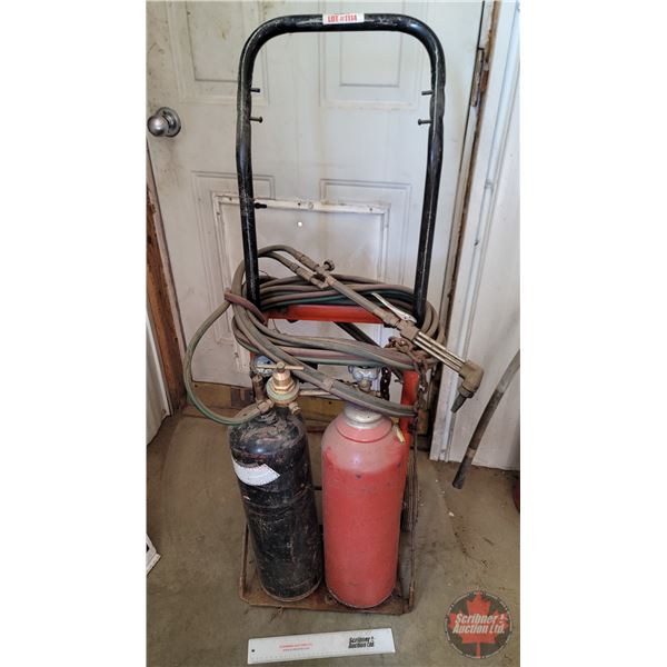 Oxy Acetylene Torch Cart (Oxygen Full)