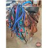 Image 2 : Welsh's Western Saddle : Size 38 (c/w : Bridles, Leads, Bits, Cinches, Reins, Saddle Stand)